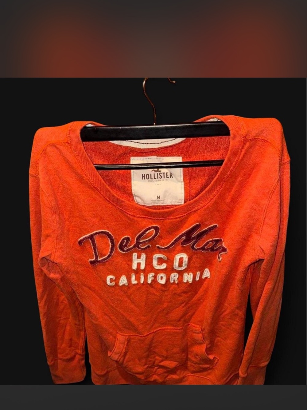 Hollister Orange 'Del Mar HCO California' Pullover
